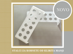 Stalak za kornete od klirita - manji