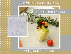 Četvrtaste čaše + viljuške = PTT gratis