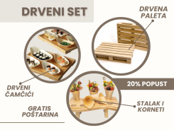 Drveni set - PTT gratis + 20% popust