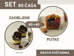 Set 80 čaša - GRATIS POŠTARINA