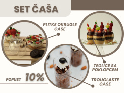 Set 3 modela čaša - 10% popust